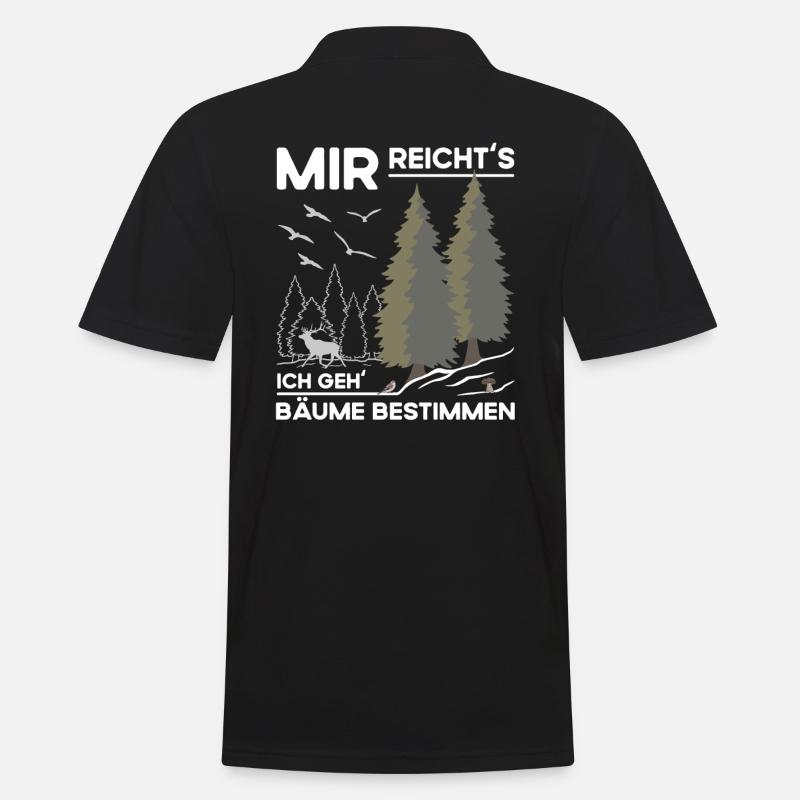 Bäume Bestimmen - Männer Poloshirt - Schwarz
