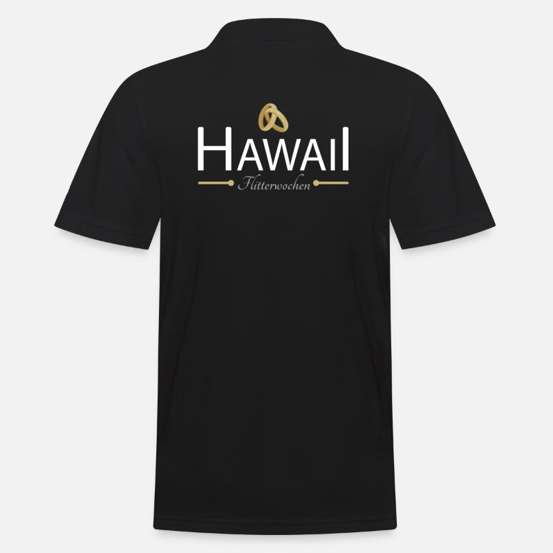 Flitterwochen Hawaii - Männer Poloshirt - Schwarz