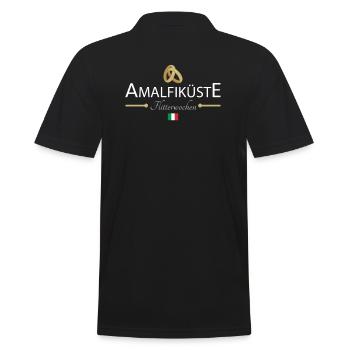 Flitterwochen Amalfiküste - Männer Poloshirt - Schwarz - Hinten - Kai (181cm)