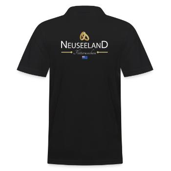 Flitterwochen Neuseeland - Männer Poloshirt - Schwarz - Hinten - Kai (181cm)