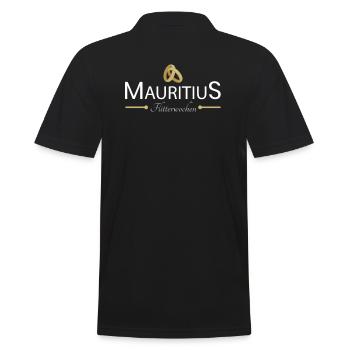 Flitterwochen Mauritius - Männer Poloshirt - Schwarz - Hinten - Kai (181cm)