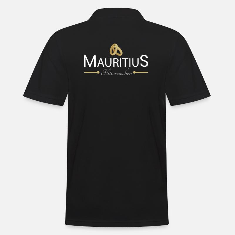Flitterwochen Mauritius - Männer Poloshirt - Schwarz