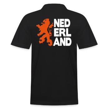 nederland leeuw oranje 2c - Polo Homme - noir - Dos - Kai (181cm)