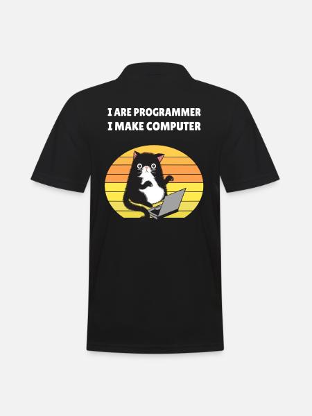 I are Programmer I Make Computer - Polo Homme - noir