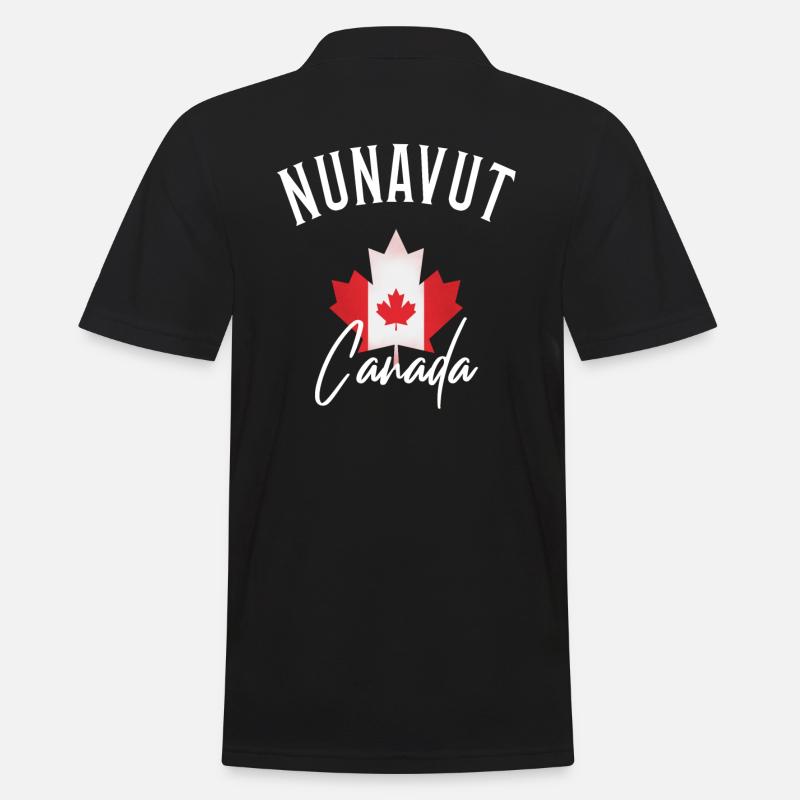 Nunavut Canada - Männer Poloshirt - Schwarz
