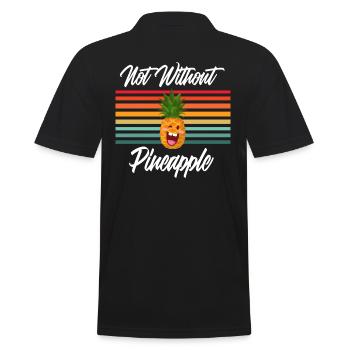 Not Without Pineapple - Polo Homme - noir - Dos - Kai (181cm)