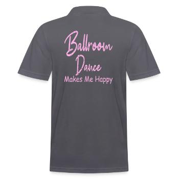 Danse de salon - Polo Homme - charbon - Dos - Nico (186cm)