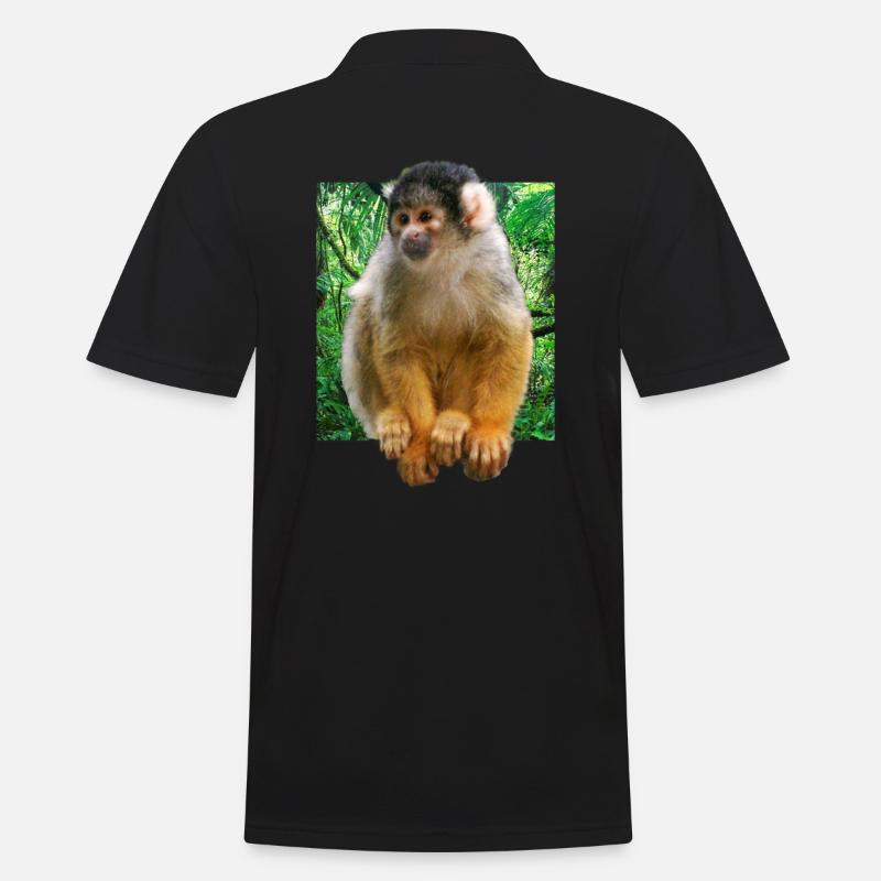 Squirrel monkey squirrel monkey - Men's Polo Shirt - black