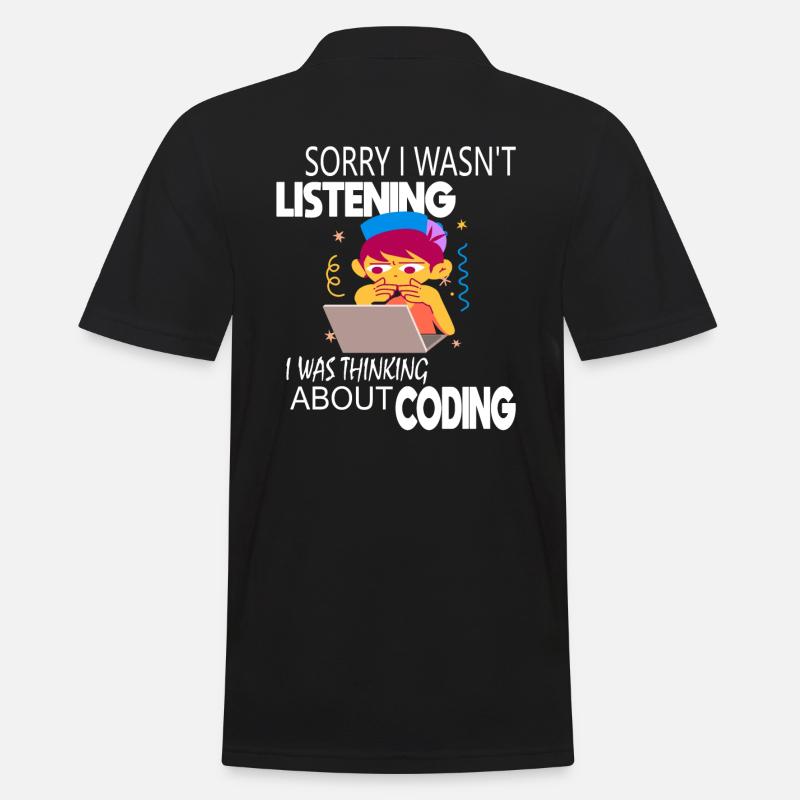 Coding Coder Programmer - Men's Polo Shirt - black