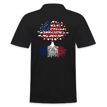 Racines Français des arbres américains - Polo Homme - noir - Dos - Kai (181cm)