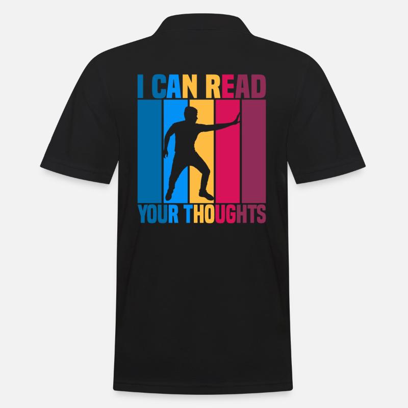 I Can Read Your Thoughts - Männer Poloshirt - Schwarz