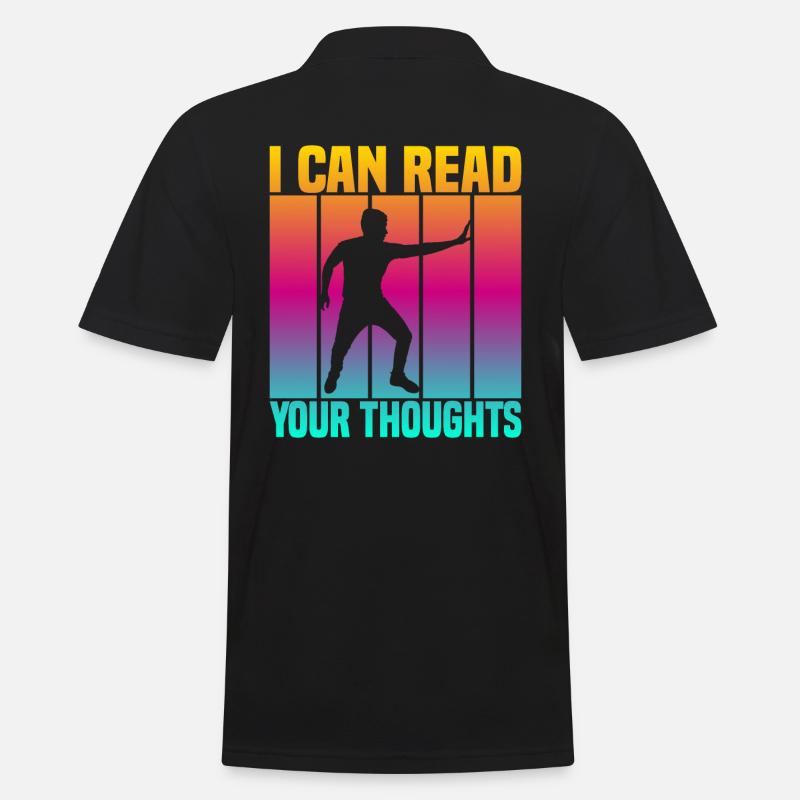 I Can Read Your Thoughts - Männer Poloshirt - Schwarz