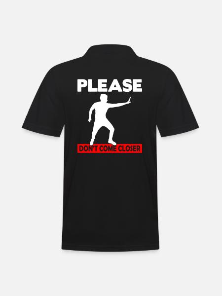 Please Don't come Closer - Men's Polo Shirt - black