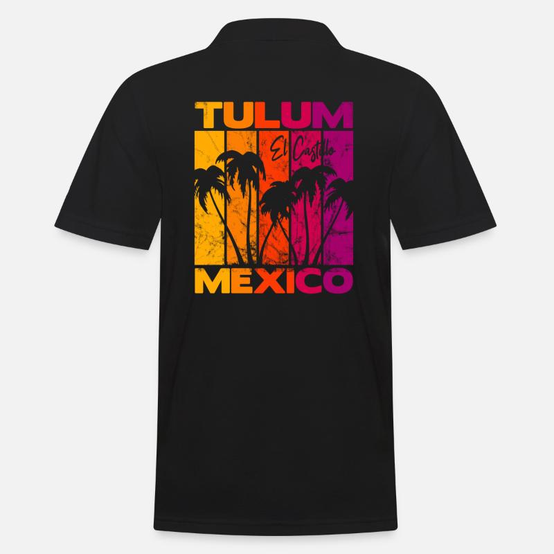 Tulum El Castillo Mexique - Polo Homme - noir