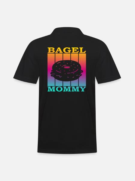 Maman Bagel - Polo Homme - noir