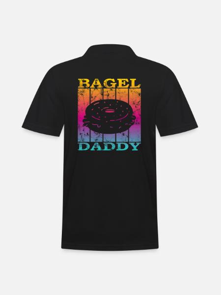 Bagel Daddy - Men's Polo Shirt - black