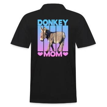Maman âne - Polo Homme - noir - Dos - Kai (181cm)