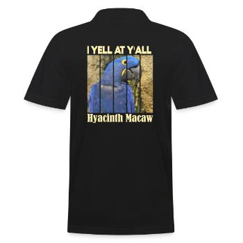 Hyazinthara - Männer Poloshirt - Schwarz - Hinten - Kai (181cm)