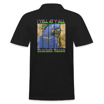 Hyazinthara - Männer Poloshirt - Schwarz - Hinten - Kai (181cm)