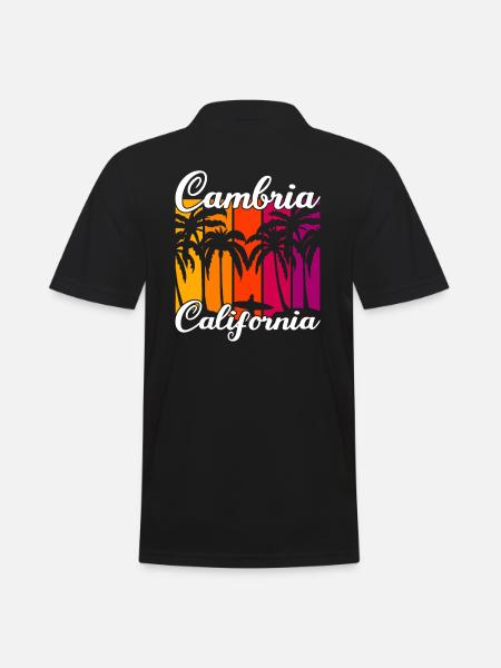 Cambria California Sunset - Men's Polo Shirt - black