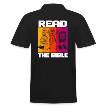 Lire la Bible - Polo Homme - noir - Dos - Kai (181cm)