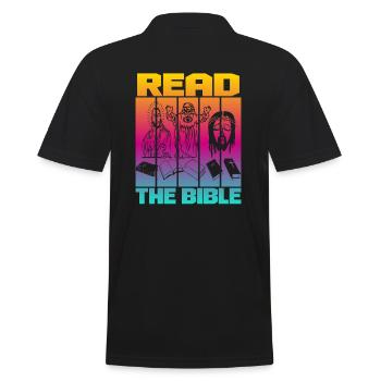 Lire la Bible - Polo Homme - noir - Dos - Kai (181cm)
