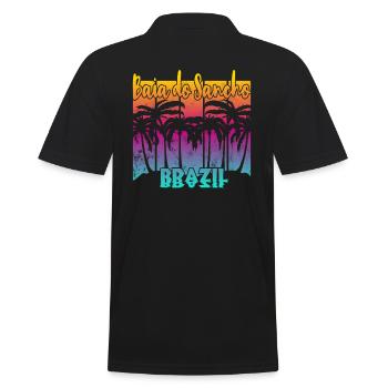 Baia do Sancho - Brazil - Männer Poloshirt - Schwarz - Hinten - Kai (181cm)