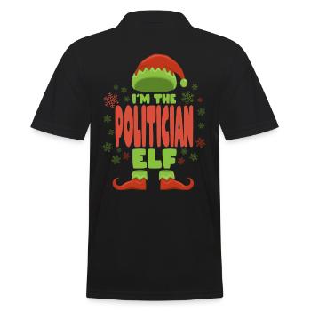 Elfe de Noël politicien - Polo Homme - noir - Dos - Kai (181cm)