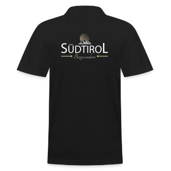Bergwandern in Südtirol - Männer Poloshirt - Schwarz - Hinten - Kai (181cm)