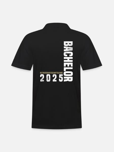 Bachelor BWL 2025 - Männer Poloshirt - Schwarz
