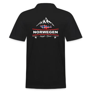 Pêche en Norvège - Polo Homme - noir - Dos - Kai (181cm)