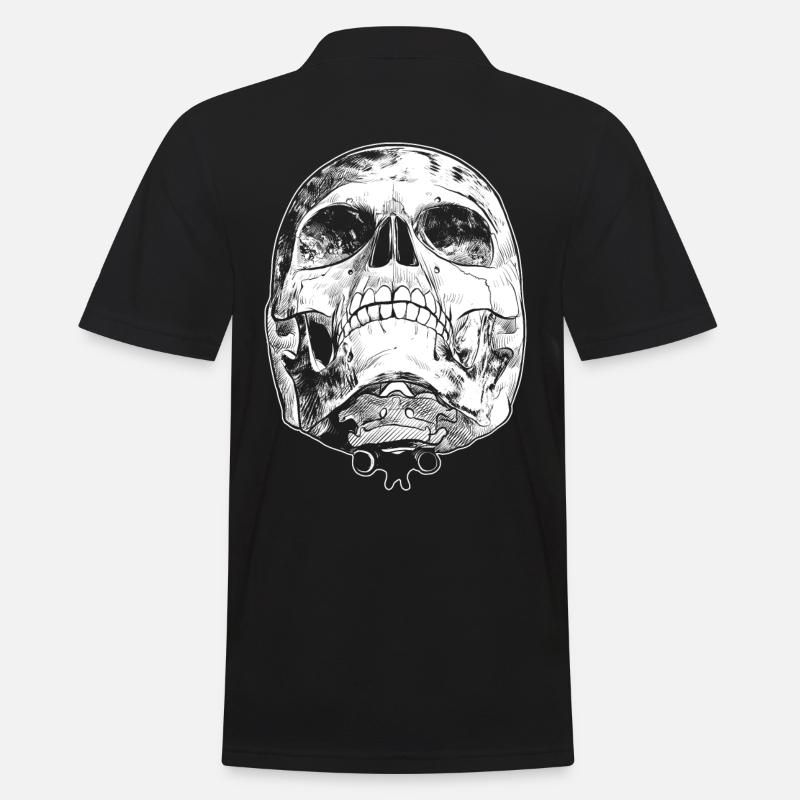 Os du crâne - Polo Homme - noir