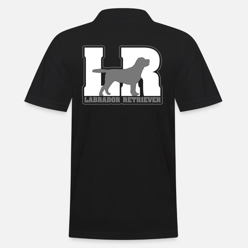 LABRADOR RETRIEVER LR - Männer Poloshirt - Schwarz