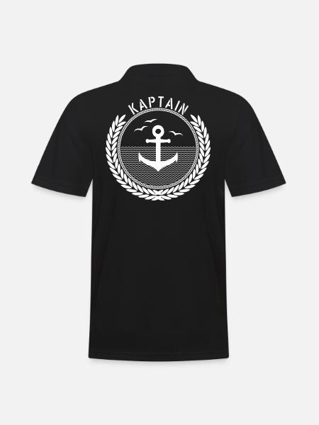Kaptain - Anchor - Men's Polo Shirt - black