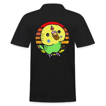 Licorne perruche - Polo Homme - noir - Dos - Kai (181cm)