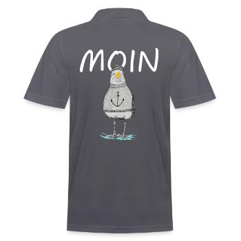MOIN - MÖVE - Männer Poloshirt - Anthrazit - Hinten - Nico (186cm)