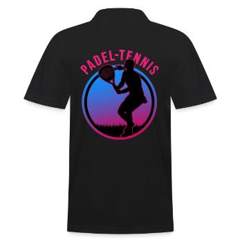 Padel PADELTENNIS Padel Player Padel Tennis Girl - Men's Polo Shirt - black - Back - Kai (181cm)