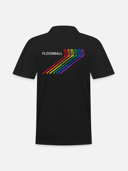 floorball proud floorballplayer - Men's Polo Shirt - black