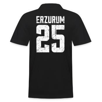 Erzurum 25 Turkey Turkiye Gift Holiday TR Turk - Men's Polo Shirt - black - Back - Kai (181cm)