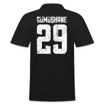 Gümüshane 29 Türkei Turkiye Geschenk Urlaub TR - Männer Poloshirt - Schwarz - Hinten - Kai (181cm)