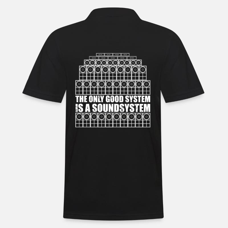 Seul système audio - Polo Homme - noir
