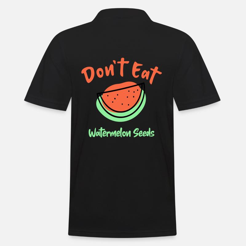 Don't Eat Watermelon Seeds - Männer Poloshirt - Schwarz