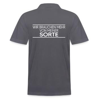 nurse intensive care nurse - Men's Polo Shirt - charcoal grey - Back - Nico (186cm)