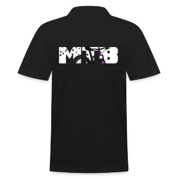 Mountain bike MTB downhill tour - Men's Polo Shirt - black - Back - Kai (181cm)