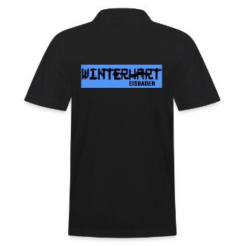 Winterschwimmer crazy eisbath Eisbaden - Männer Poloshirt - Schwarz - Hinten - Kai (181cm)