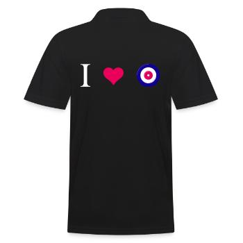 Curling, Curling, Curler, Curling-Love - Men's Polo Shirt - black - Back - Kai (181cm)