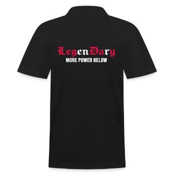 gymnastique musculation pas d’excuses « Leg Day » - Polo Homme - noir - Dos - Kai (181cm)