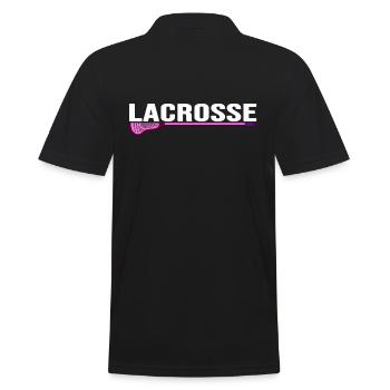 Lacrosse Lacrosse Racket Lacrosse Player - Men's Polo Shirt - black - Back - Kai (181cm)