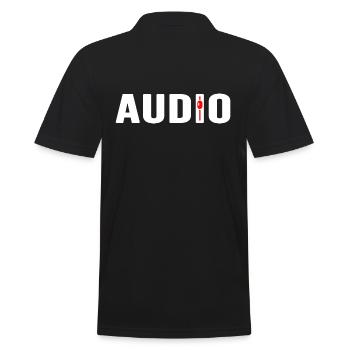DJ Audio Sound Mixer SyntheSize Mixtape Music - Men's Polo Shirt - black - Back - Kai (181cm)