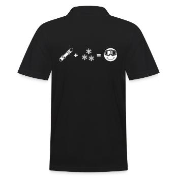 Snowboarder « Snowboarder-Love » Freestyleboard - Polo Homme - noir - Dos - Kai (181cm)